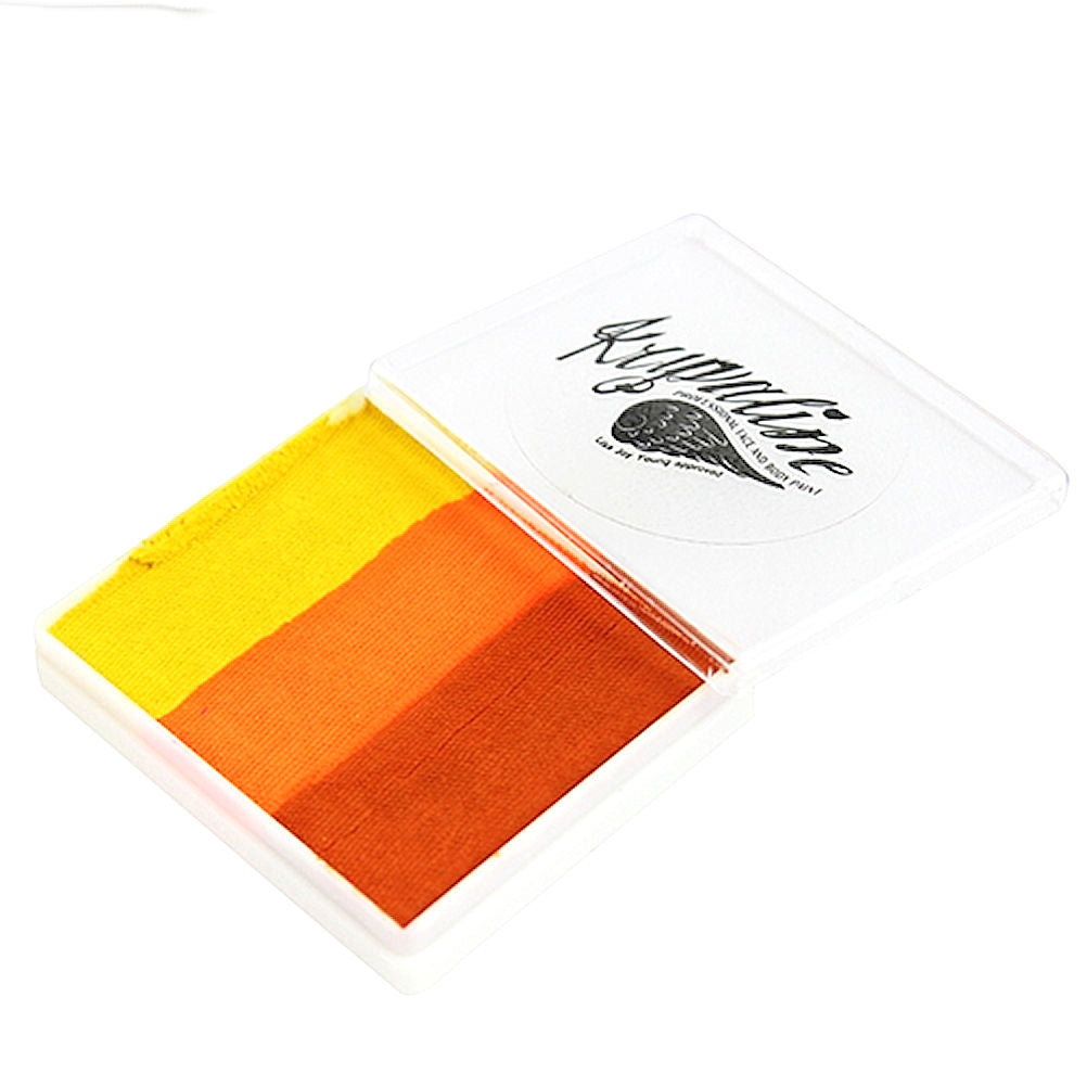 Kryvaline Face and Body Paint Split Cakes 50g Metallic Tiger - Kryvaline Body Art Makeup | Glitter Tattoos, Face & Body Paint, Design - Kryvaline Body Art Makeup