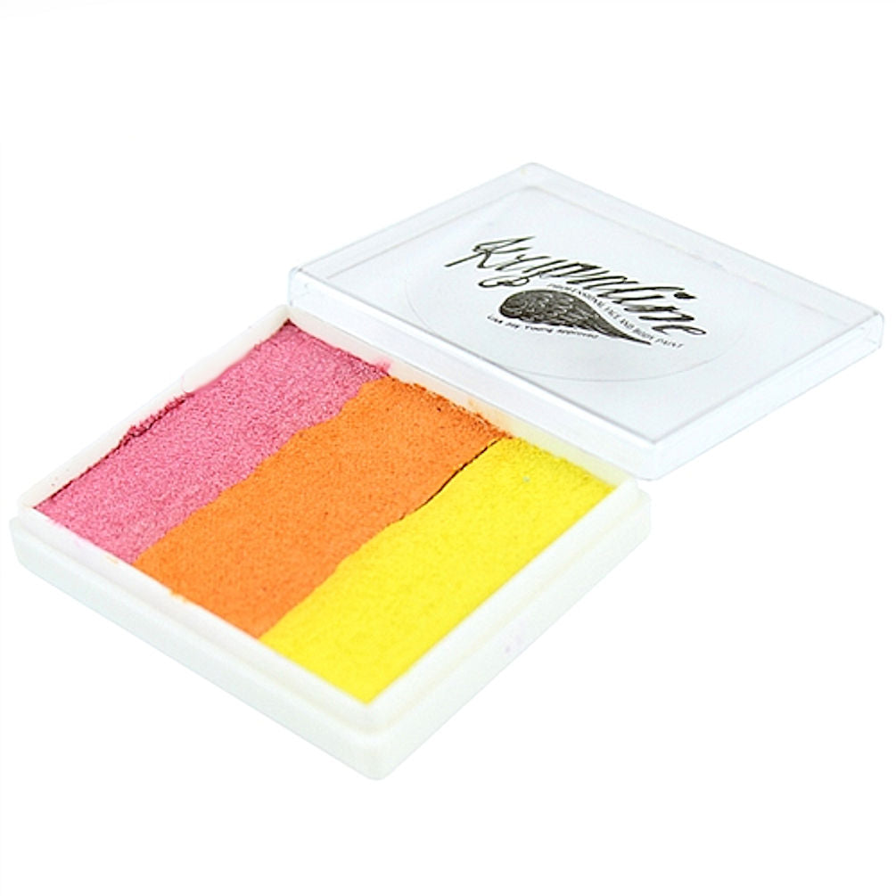 Kryvaline Face and Body Paint Split Cakes 50g Rose Bee - Kryvaline Body Art Makeup | Glitter Tattoos, Face & Body Paint, Design - Kryvaline Body Art Makeup
